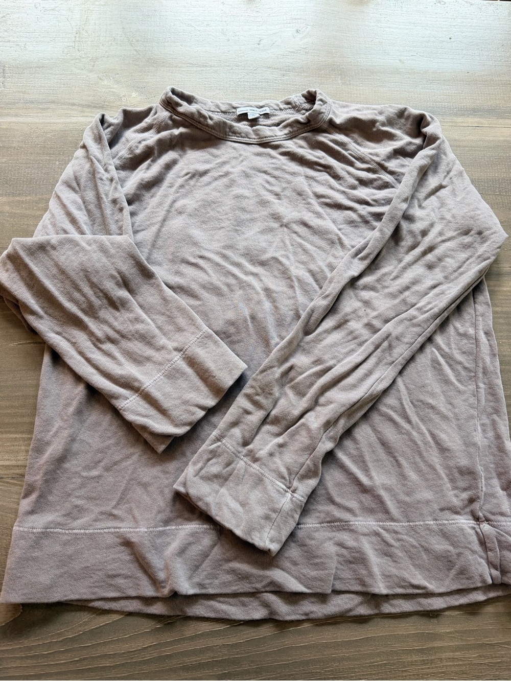 James Perse Men's Crewneck sweatshirt in Taupe